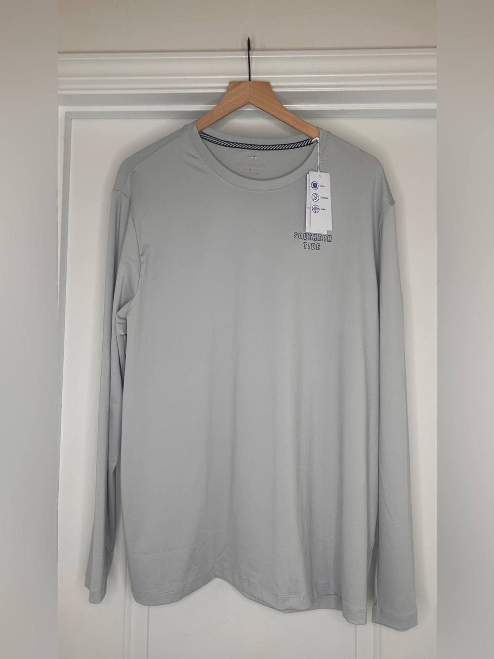 NWT Men’s Southern Tide Platinum G Skipjack Performance Long Sleeve Shirt, L - Picture 2 of 9